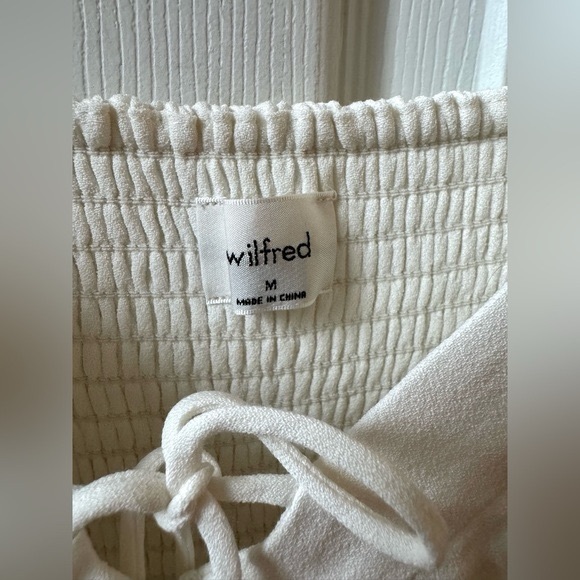 NWT ARITZIA WILFRED NOVELLA blouse light birch M - Picture 5 of 7